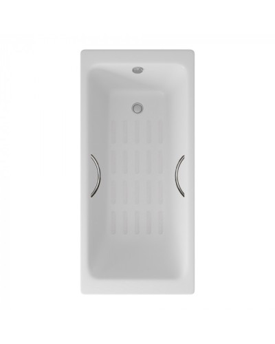 Ванна чугунная Delice Parallel 170х80 с ручками и антискользящим покрытием DLR220502R-AS