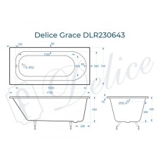 Ванна чугунная Delice Grace 170х70 DLR230643