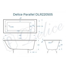 Ванна чугунная Delice Parallel 170х70 DLR220505