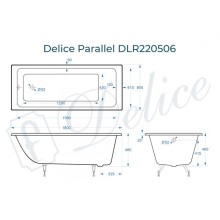 Ванна чугунная Delice Parallel 180х80 DLR220506