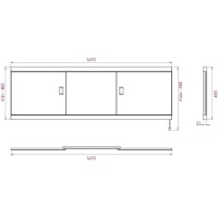 Экран под ванну 167х52 см белый глянец Onika Монако-Эконом 517014