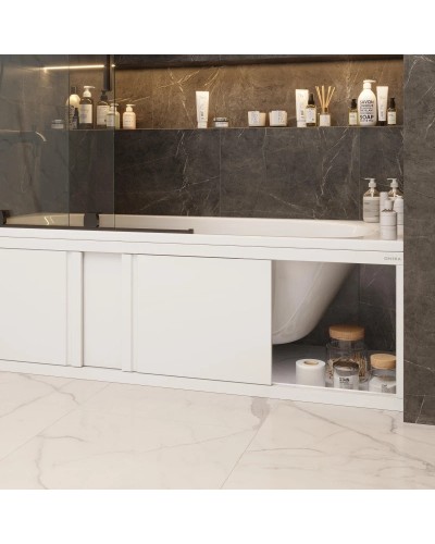 Экран под ванну 169,5х52 см белый глянец Onika Одио 517017