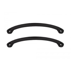 Ручки для чугунных ванн Черные матовые дугообразные Delice серия Elite (комплект 2 шт)