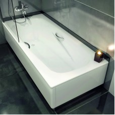 Стальная ванна Koller Pool Deline 160x75 B65US200E с отверстиями для ручек без гидромассажа