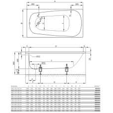 Стальная ванна 170х75 см Bette Form 3710-000 AD