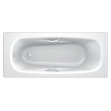 Стальная ванна 170х75 см с отверстиями для ручек BLB Anatomica B75L handles