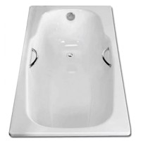 Стальная ванна 170х80 см с отверстиями для ручек BLB Atlantica HG B70J handles