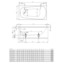 Стальная ванна 180х80 см Bette Form 3800-000 AD,PLUS с покрытием Glase-Plus