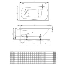 Стальная ванна 180х80 см Bette Form 3800-000 AD,PLUS с покрытием Glase-Plus