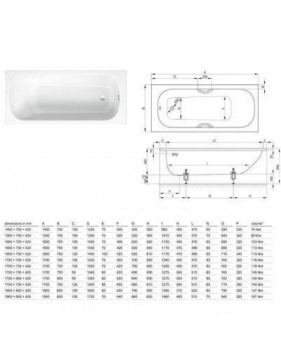 Стальная ванна Bette Form 160х70 2942-000 AD AR PLUS с антискользящим покрытием