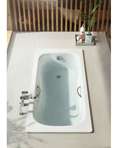 Стальная ванна Roca Princess-N 160x75 2203E0000 с антискользящим покрытием