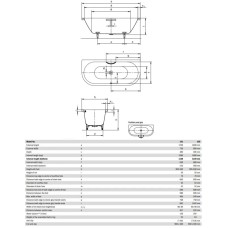 Стальная ванна 170х75 см Kaldewei Centro Duo 2 131 с покрытием Anti-Slip и Easy-Clean