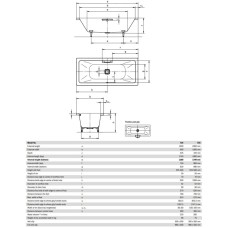 Стальная ванна 200х100 см Kaldewei Conoduo 735 Standard