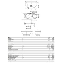 Стальная ванна 190х100 см Kaldewei Ellipso Duo Oval 232 с покрытием Anti-Slip и Easy-Clean