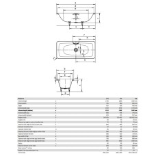 Стальная ванна 180х80 см Kaldewei Incava 174 Standard