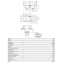 Стальная ванна 180х90 см Kaldewei Mega Duo 180 Standard