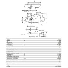 Стальная ванна 180х120 см R Kaldewei Plaza Duo 190 с покрытием Easy-Clean