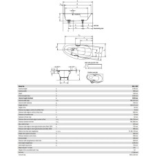 Стальная ванна 170х90 см L Kaldewei Studio Star 829-1 с покрытием Easy-Clean