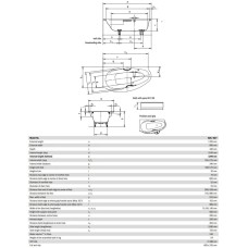 Стальная ванна 170х90 см R Kaldewei Studio Star 827-1 с покрытием Easy-Clean