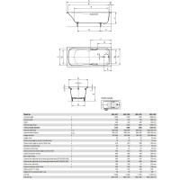 Стальная ванна 170х75 см Kaldewei Dyna Set 620 с покрытием Easy-Clean