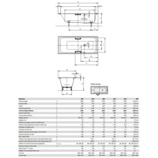 Стальная ванна 160х70 см Kaldewei Puro 684 с покрытием Easy-Clean