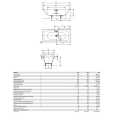 Стальная ванна 180х80 см Kaldewei Silenio 676 Standard