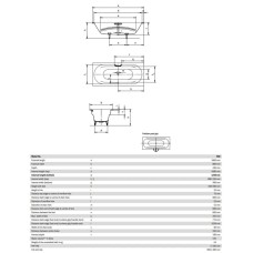 Стальная ванна 180х80 см Kaldewei Vaio Duo 950 Standard