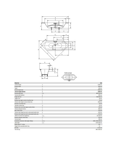 Стальная ванна 210х80 см Kaldewei Vaio Duo 6 952 с покрытием Easy-Clean
