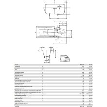 Стальная ванна 157х75 см L Kaldewei Mini 832 с покрытием Anti-Slip