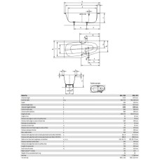 Стальная ванна 157х70 см R Kaldewei Mini 834 с покрытием Anti-Slip