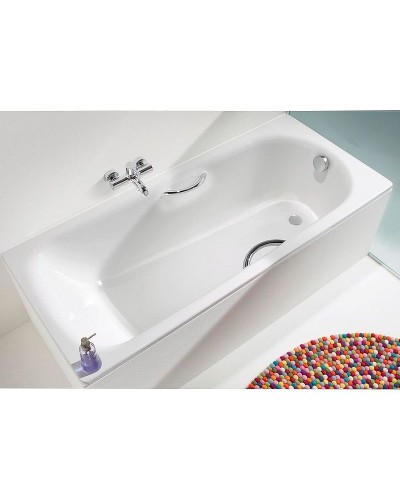 Стальная ванна Kaldewei Saniform Plus Star 336 170х75 133600013001 с покрытием Easy-clean с отверстиями под ручки