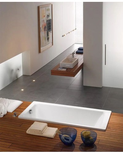 Стальная ванна Kaldewei Puro 653 180x80 256300013001 с покрытием Easy-clean