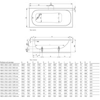 Стальная ванна 180х80 см Bette Form 2950-000 AD