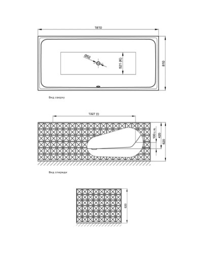 Стальная ванна 181х81 см Bette Loft Ornament 3172-000 CFXX6A