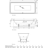 Стальная ванна 170х80 см Bette Loft 3171-000