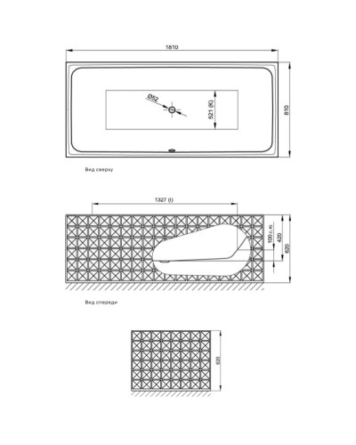 Стальная ванна 181х81 см Bette Loft Ornament 3172-056 CFXX6A