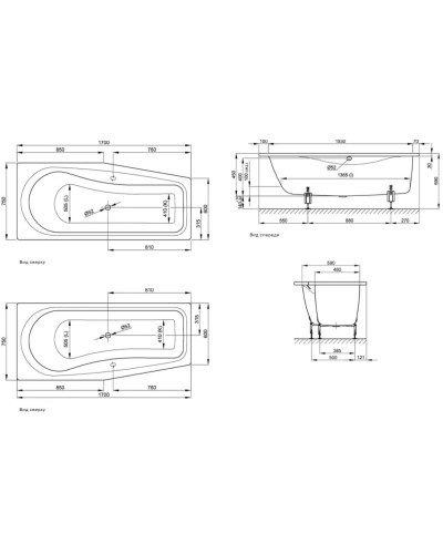 Стальная ванна 170х75 см Bette Luna 2750-000 PLUS с покрытием BetteGlasur Plus
