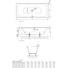 Стальная ванна 190х90 см Bette Lux 3442-000 PLUS с покрытием BetteGlasur Plus