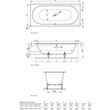 Стальная ванна 170х75 см Bette Starlet Spirit 1384-000