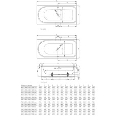 Стальная ванна 180х80 см Bette Ocean 8857-000 PLUS с покрытием Glase-Plus