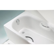 Стальная ванна Kaldewei Saniform Plus Star 337 180х80 133700013001 с покрытием Easy-clean с отверстиями под ручки