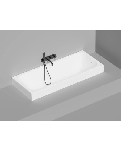 Ванна из литьевого мрамора Salini S-Sense Orlanda Kit 102117G 170,4x75 см, белый глянец