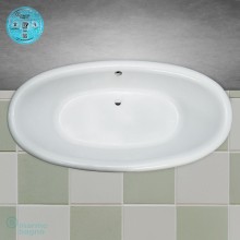 Ванна из литьевого мрамора Marmo Bagno Аззуро 180x90 MB-A180-90 без гидромассажа