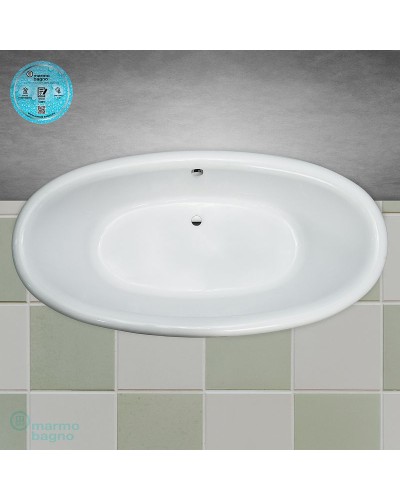 Ванна из литьевого мрамора Marmo Bagno Аззуро 180x90 MB-A180-90 без гидромассажа