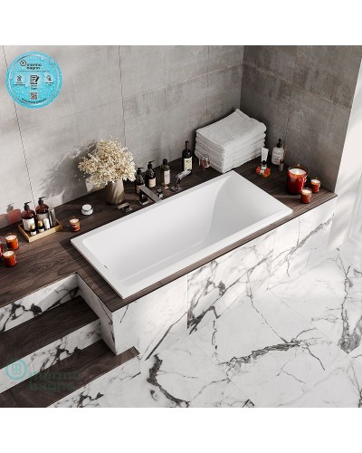Ванна из литьевого мрамора Marmo Bagno Алесса New 170x70 MB-ALN170-70 без гидромассажа