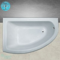 Ванна из литьевого мрамора Marmo Bagno Альба 170x110 L MB-BL170-110 без гидромассажа