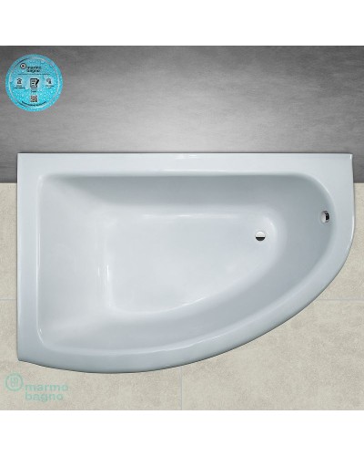 Ванна из литьевого мрамора Marmo Bagno Альба 170x110 L MB-BL170-110 без гидромассажа