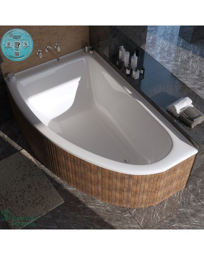 Ванна из литьевого мрамора Marmo Bagno Альба 170x110 L MB-BL170-110 без гидромассажа