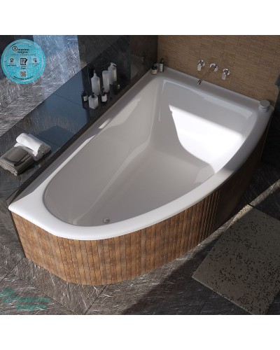 Ванна из литьевого мрамора Marmo Bagno Альба 170x110 R MB-BR170-110 без гидромассажа