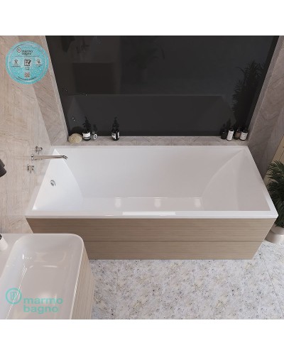 Ванна из литьевого мрамора Marmo Bagno Милано 170x75 MB-M170-75 без гидромассажа